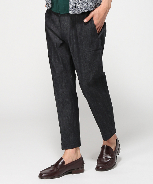 417 EDIFICE（フォーワンセブンエディフィス）の「◇10OZ ストレッチデニムイージーアンクルパンツ（デニムパンツ・メンズ・ネイビー/ブルー・LARGE/SMALL/MEDIUM）」の17枚目の写真