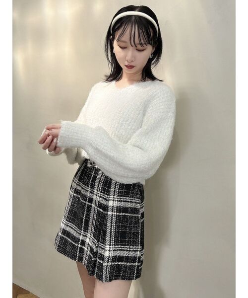 (未使用)dazzlin / ダズリン ニット＊スカート セットアップ2点セット dazzlin スカート 2WAYダブルレースアップコルセットスカート