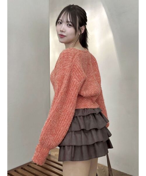 dazzlin(ダズリン)の「ホイップニット(ニット/セーター・レディース・ブルー/アイボリー/ブラック/ライトブルー/ピンク/グリーン/オレンジ/パープル・FREE)」の19枚目の写真