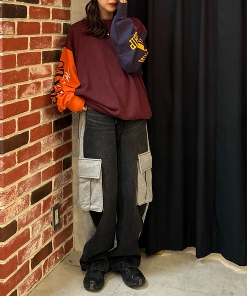 RODEO CROWNS WIDE BOWL（ロデオクラウンズワイドボウル）の「G/O クレイジースウェットトップス（スウェット・レディース・ブルー系その他2/グレー系その他/レッド系その他・FREE）」の5枚目の写真