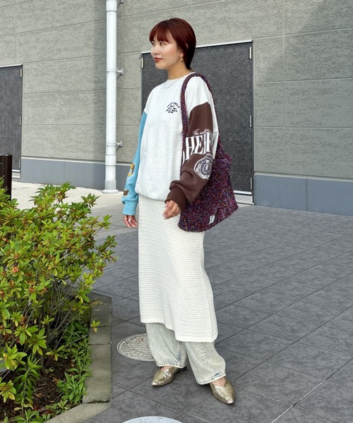 RODEO CROWNS WIDE BOWL（ロデオクラウンズワイドボウル）の「G/O クレイジースウェットトップス（スウェット・レディース・ブルー系その他2/グレー系その他/レッド系その他・FREE）」の8枚目の写真