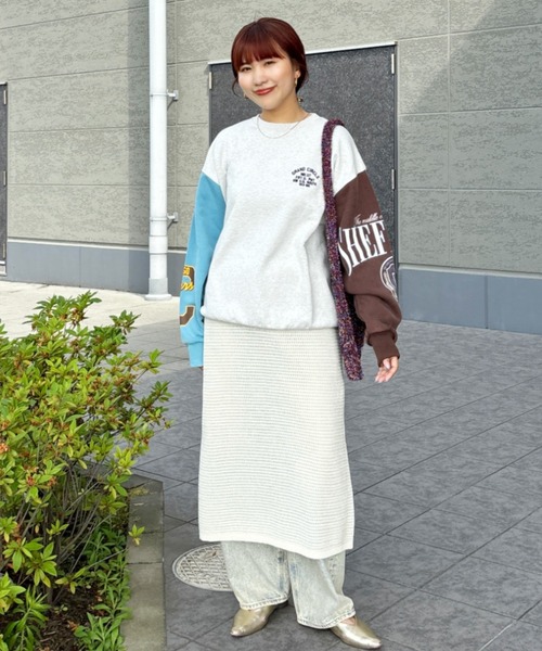 RODEO CROWNS WIDE BOWL（ロデオクラウンズワイドボウル）の「G/O クレイジースウェットトップス（スウェット・レディース・ブルー系その他2/グレー系その他/レッド系その他・FREE）」の9枚目の写真