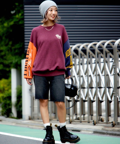 RODEO CROWNS WIDE BOWL（ロデオクラウンズワイドボウル）の「G/O クレイジースウェットトップス（スウェット・レディース・ブルー系その他2/グレー系その他/レッド系その他・FREE）」の15枚目の写真