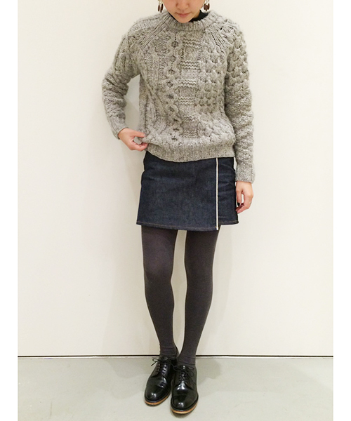 Sheta（シータ）の「セルヴィッチラップショートパンツ（デニムパンツ・レディース・インディゴブルー・0/1）」の13枚目の写真