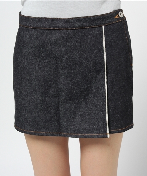 Sheta（シータ）の「セルヴィッチラップショートパンツ（デニムパンツ・レディース・インディゴブルー・0/1）」の5枚目の写真