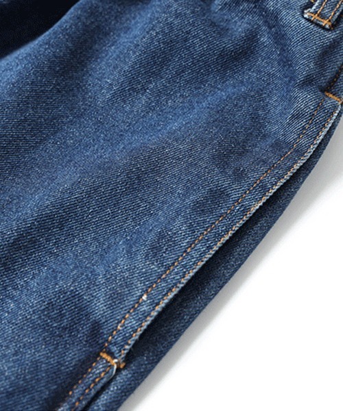 rehacer(レアセル)の「rehacer : Wide Tapered Cotton Denim(デニムパンツ・メンズ・インディゴブルー・SMALL/MEDIUM/LARGE)」の3枚目の写真
