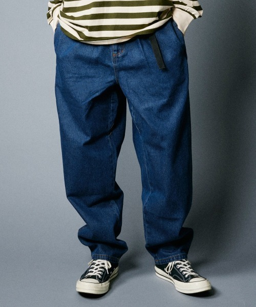 rehacer(レアセル)の「rehacer : Wide Tapered Cotton Denim(デニムパンツ・メンズ・インディゴブルー・SMALL/MEDIUM/LARGE)」の6枚目の写真
