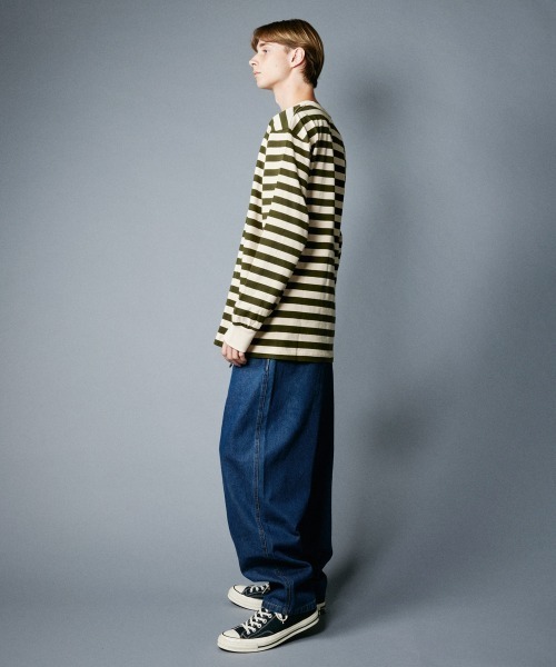 rehacer(レアセル)の「rehacer : Wide Tapered Cotton Denim(デニムパンツ・メンズ・インディゴブルー・SMALL/MEDIUM/LARGE)」の13枚目の写真