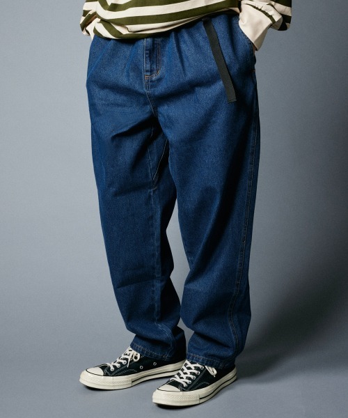 rehacer(レアセル)の「rehacer : Wide Tapered Cotton Denim(デニムパンツ・メンズ・インディゴブルー・SMALL/MEDIUM/LARGE)」の17枚目の写真