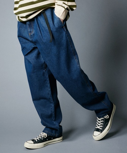rehacer(レアセル)の「rehacer : Wide Tapered Cotton Denim(デニムパンツ・メンズ・インディゴブルー・SMALL/MEDIUM/LARGE)」の14枚目の写真