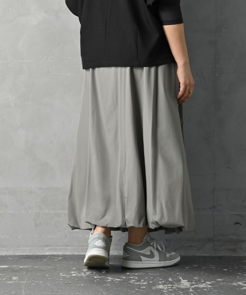 STYLE DELI（スタイルデリ）の「[SET]【BLK001】バルーンブルゾン×スカート（セットアップ・レディース・グレー/ブラック・FREE）」の14枚目の写真
