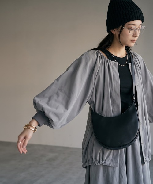 STYLE DELI（スタイルデリ）の「[SET]【BLK001】バルーンブルゾン×スカート（セットアップ・レディース・グレー/ブラック・FREE）」の16枚目の写真