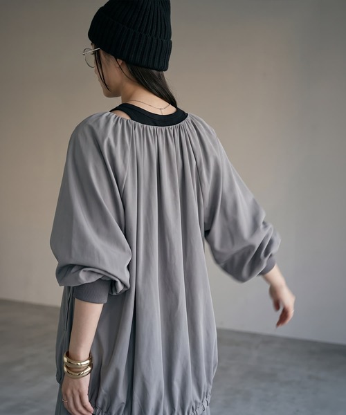 STYLE DELI（スタイルデリ）の「[SET]【BLK001】バルーンブルゾン×スカート（セットアップ・レディース・グレー/ブラック・FREE）」の17枚目の写真