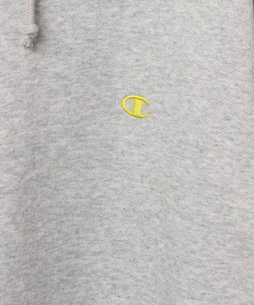 Champion（チャンピオン）の「[あたたかい裏起毛]【Champion(チャンピオン)】別注刺繍スウェットパーカー（パーカー・レディース・グレー/オートミール/チャコール・FREE）」の21枚目の写真