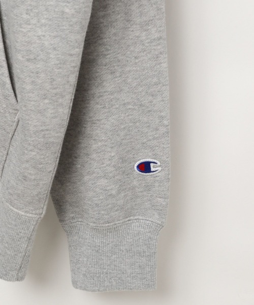 Champion（チャンピオン）の「[あたたかい裏起毛]【Champion(チャンピオン)】別注刺繍スウェットパーカー（パーカー・レディース・グレー/オートミール/チャコール・FREE）」の22枚目の写真