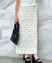リボンフリルナロースカート