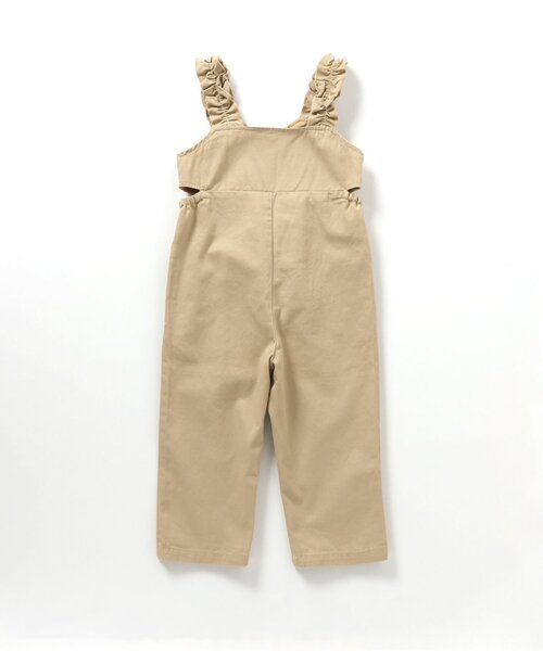 apres les cours(アプレレクール)の「サイドオープンフリルオールインワン(サロペット/オーバーオール・キッズ・ベージュ/インディゴブルー・120/110/100/90/140/130)」の10枚目の写真