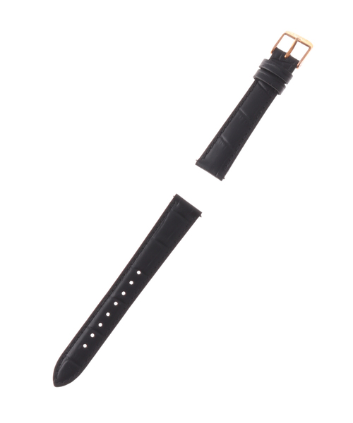 HIROB(ヒロブ)の「LOBOR DYNASTY BLACK STRAP 16mm(ROSE)(アナログ腕時計・レディース・ピンク・FREE)」の1枚目の写真
