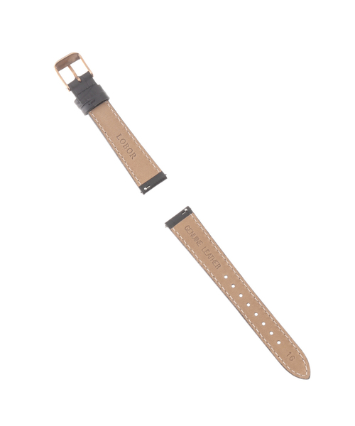 HIROB(ヒロブ)の「LOBOR DYNASTY BLACK STRAP 16mm(ROSE)(アナログ腕時計・レディース・ピンク・FREE)」の2枚目の写真