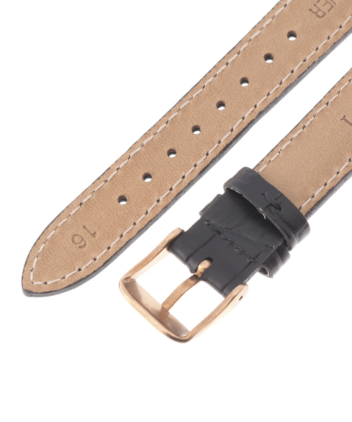 HIROB(ヒロブ)の「LOBOR DYNASTY BLACK STRAP 16mm(ROSE)(アナログ腕時計・レディース・ピンク・FREE)」の4枚目の写真