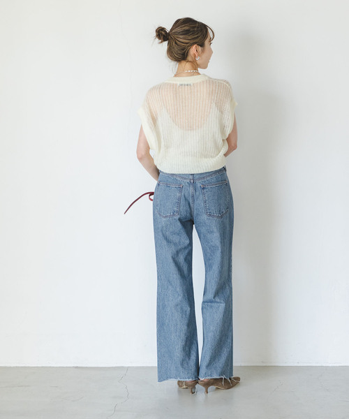 NEED BY heritage/ニードバイヘリテージ AMY(ブルー)（デニムパンツ