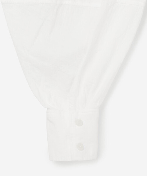 THE SHINZONE(ザ シンゾーン)の「THE SHINZONE | ORGANIC COTTON GAUZE BLOUSE WOMEN(シャツ/ブラウス・レディース・ホワイト・F)」の6枚目の写真