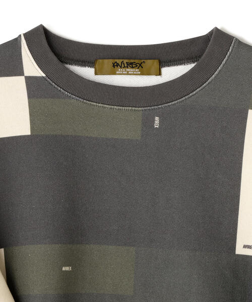 AVIREX(アヴィレックス)の「CREW NECK SWEAT GEOMETRY / クルー ネック スウェット ジオメトリー / AVIREX / アヴィレックス(スウェット・メンズ・ブラック/モスグリーン・L/XL/M)」の17枚目の写真