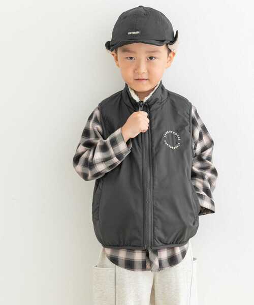 URBAN RESEARCH DOORS（アーバンリサーチドアーズ）の「リバーシブルボアベスト(KIDS)（ベスト・キッズ・グリーン系その他/グレー系その他・105/120/135）」の5枚目の写真