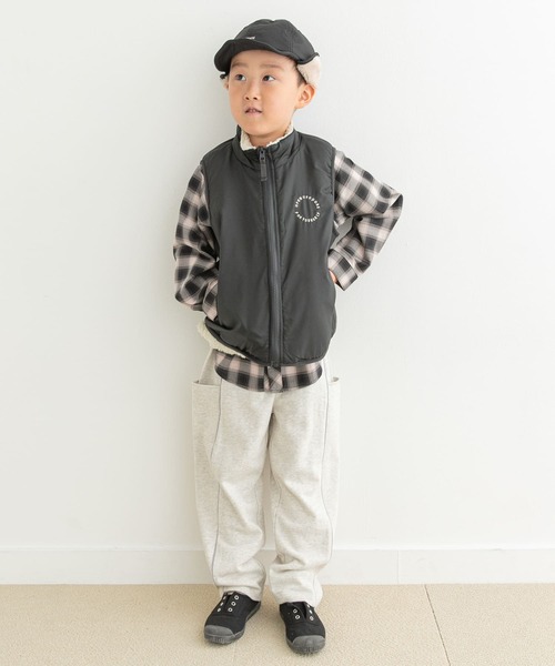 URBAN RESEARCH DOORS（アーバンリサーチドアーズ）の「リバーシブルボアベスト(KIDS)（ベスト・キッズ・グリーン系その他/グレー系その他・105/120/135）」の10枚目の写真