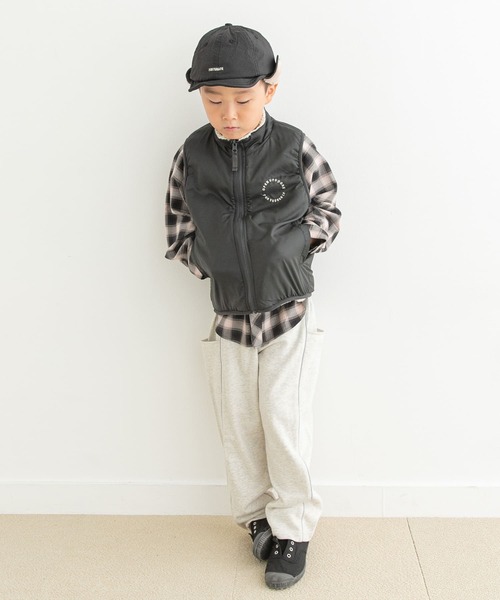 URBAN RESEARCH DOORS（アーバンリサーチドアーズ）の「リバーシブルボアベスト(KIDS)（ベスト・キッズ・グリーン系その他/グレー系その他・105/120/135）」の11枚目の写真