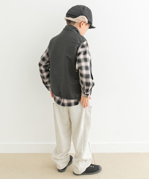 URBAN RESEARCH DOORS（アーバンリサーチドアーズ）の「リバーシブルボアベスト(KIDS)（ベスト・キッズ・グリーン系その他/グレー系その他・105/120/135）」の12枚目の写真