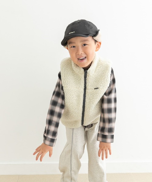 URBAN RESEARCH DOORS（アーバンリサーチドアーズ）の「リバーシブルボアベスト(KIDS)（ベスト・キッズ・グリーン系その他/グレー系その他・105/120/135）」の17枚目の写真