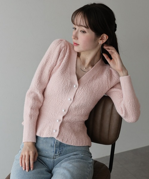 ペプラムニットカーディガン ペプラムニットカーディガン（ニット/セーター）｜BLUEEAST