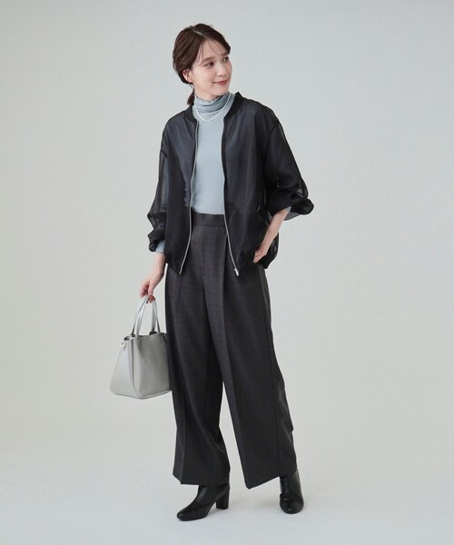 DRESKIP（ドレスキップ）の「◆【高レビュー】なめらかとろみインナータートル（Tシャツ/カットソー・レディース・ホワイト系5/オフホワイト/ブラック/ライトオレンジ系/ライトブルー/ライトグレー/グリーン系・04/02/03）」の18枚目の写真