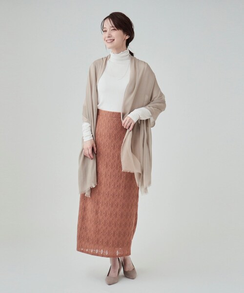 DRESKIP（ドレスキップ）の「◆【高レビュー】なめらかとろみインナータートル（Tシャツ/カットソー・レディース・ホワイト系5/オフホワイト/ブラック/ライトオレンジ系/ライトブルー/ライトグレー/グリーン系・04/02/03）」の22枚目の写真