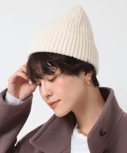 【セール】【WILLIAM BRUNTON/ ウィリアムブラントン】カシミヤリブボブキャップ（ニットキャップ/ビーニー）｜NOLLEY'S（ノーリーズ）