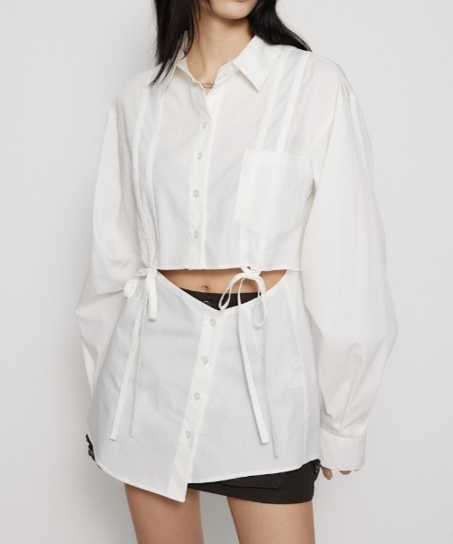 LAGUA GEM（ラグアジェム）の「SLEEVE BUTTON 2WAY SH（シャツ 