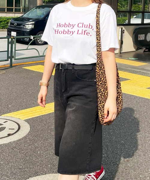 frunco(フランコ)の「レタリングロゴTシャツ(Tシャツ/カットソー・レディース・ホワイト/ブラック・FREE)」の3枚目の写真
