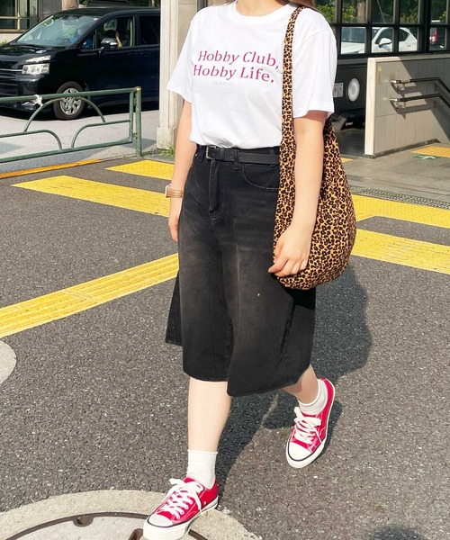 frunco(フランコ)の「レタリングロゴTシャツ(Tシャツ/カットソー・レディース・ホワイト/ブラック・FREE)」の4枚目の写真
