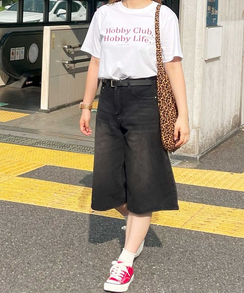 frunco(フランコ)の「レタリングロゴTシャツ(Tシャツ/カットソー・レディース・ホワイト/ブラック・FREE)」の5枚目の写真