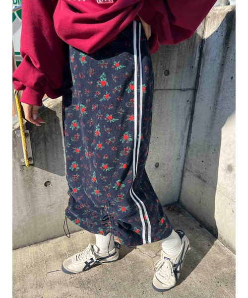 WC（ダブル シー）の「リトルフラワー2ラインフリーススカート（スカート・レディース・ブラウン/ネイビー・FREE）」の15枚目の写真