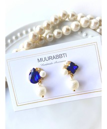 【MUURABBTI】ビジューとパールピアス(MA)