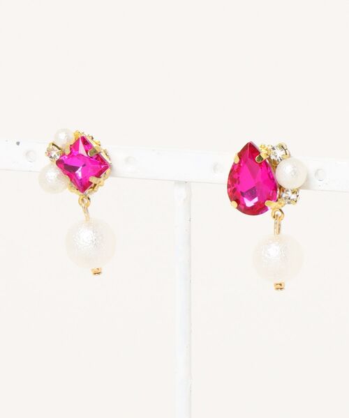 VIBGYOR(ヴィブジョー)の「【MUURABBTI】ビジューとパールピアス(MA)(ピアス(両耳用)・レディース・バイオレット/アクア/コバルトブルー/エメラルド/その他/その他1・FREE)」の11枚目の写真
