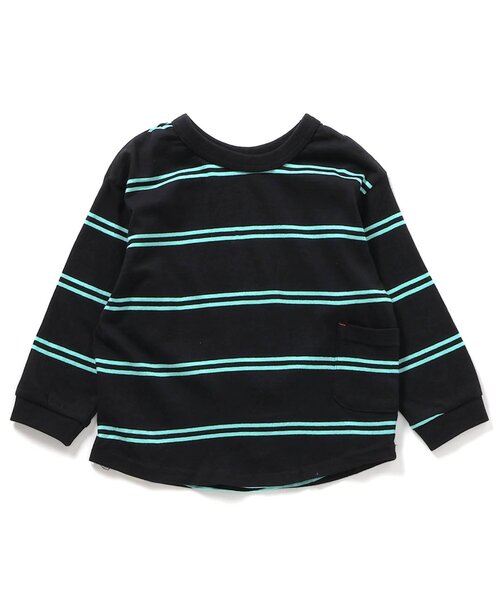 BREEZE（ブリーズ）の「【どっちも正解】DAISUKI 総柄ロンT（Tシャツ/カットソー・キッズ・レインボー/オレンジ/ブラック/アイボリー/グレー/ベージュ・140/100/120/130/90/80/110）」の2枚目の写真