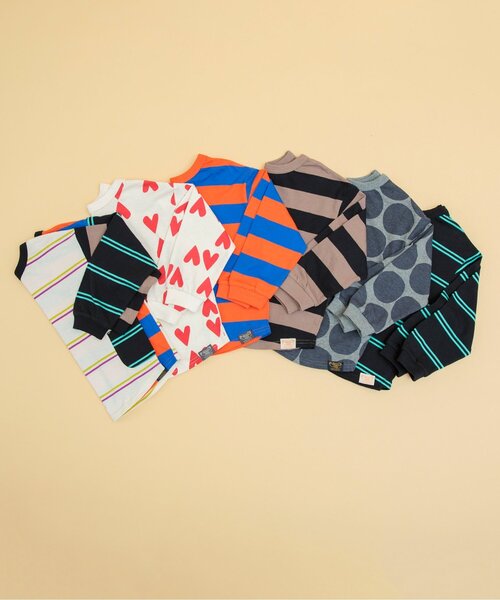 BREEZE（ブリーズ）の「【どっちも正解】DAISUKI 総柄ロンT（Tシャツ/カットソー・キッズ・レインボー/オレンジ/ブラック/アイボリー/グレー/ベージュ・140/100/120/130/90/80/110）」の14枚目の写真