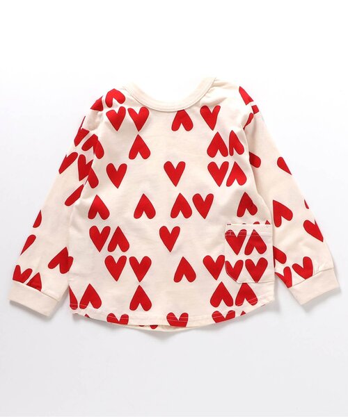 BREEZE（ブリーズ）の「【どっちも正解】DAISUKI 総柄ロンT（Tシャツ/カットソー・キッズ・レインボー/オレンジ/ブラック/アイボリー/グレー/ベージュ・140/100/120/130/90/80/110）」の16枚目の写真