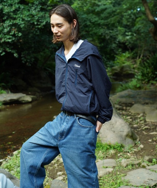 セール】パイピングナイロンフーディー（マウンテンパーカー）｜BROKEN