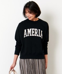 MICA&DEAL | "AMERIA"ロゴ裏毛スウェット(スウェット)