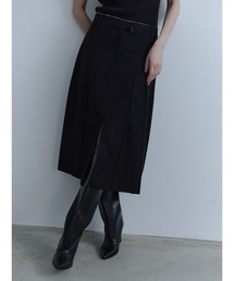 スリットスカート」に該当するスカート（ブラック/黒色系