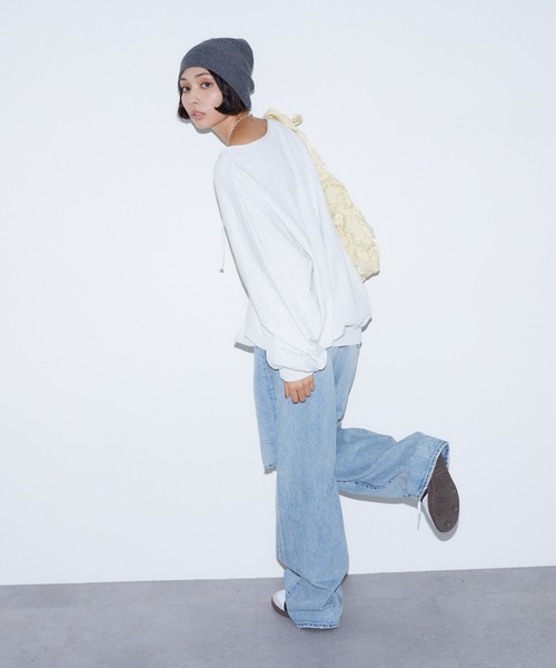 BARRETTA（バレッタ）の「フロントレースアップﾌﾟﾙｵｰﾊﾞｰ（スウェット・レディース・グレー/ブラック・FREE）」の5枚目の写真